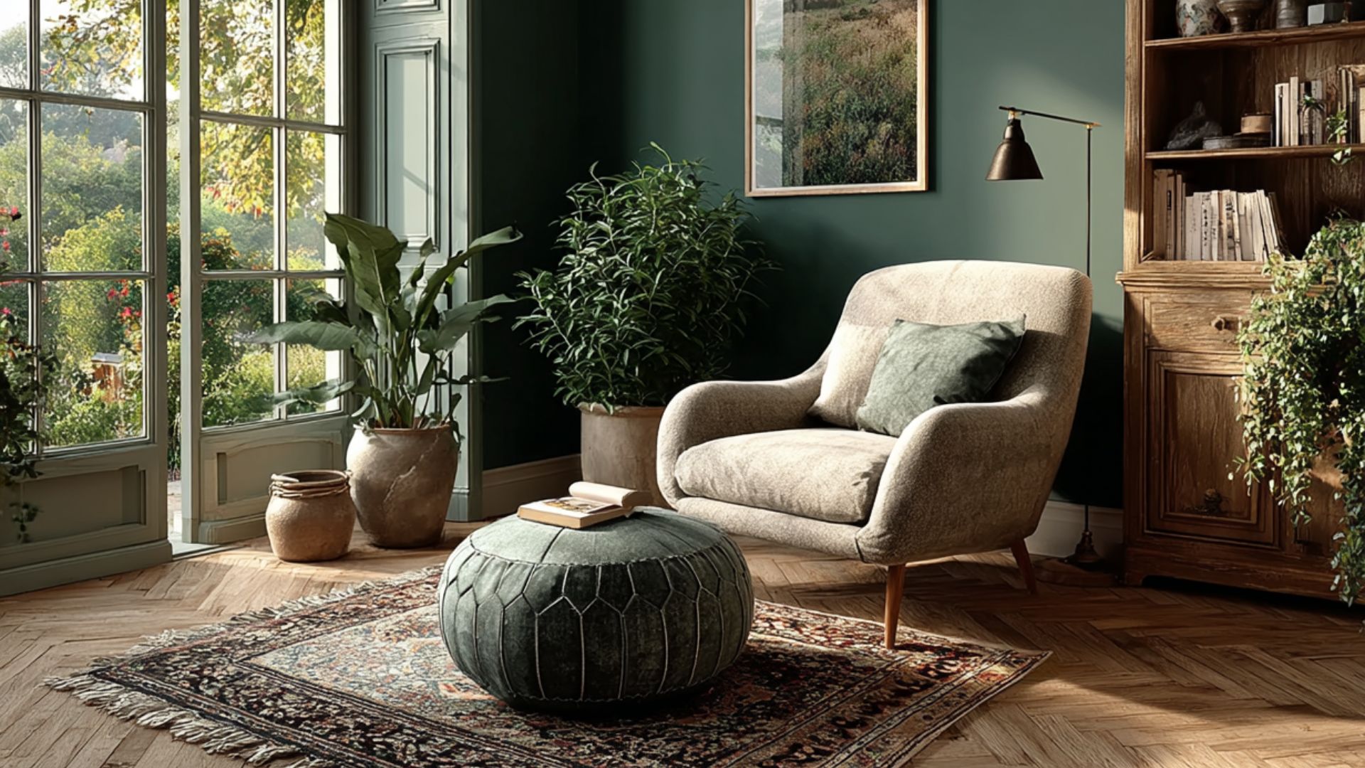 7 Simple Green Colour Living Room Ideas for Every Home